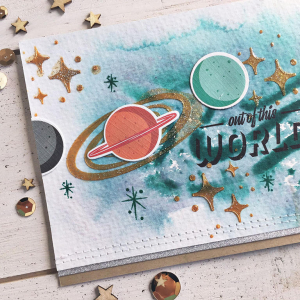 Out of This World Card - detail