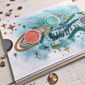 Out of This World Card - detail
