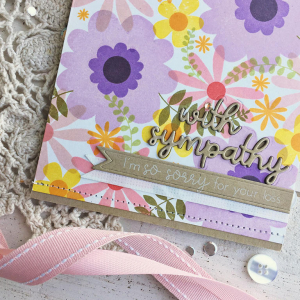 I'm Here For You Sympathy Card - detail