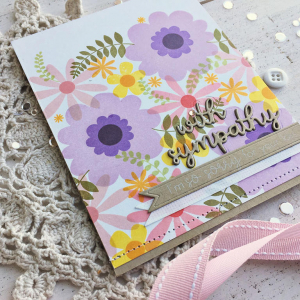 I'm Here For You Sympathy Card - detail