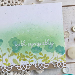 With Sympathy Card - detail