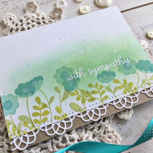 With Sympathy Card - detail