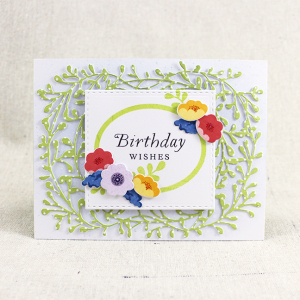 Floral Birthday Wishes Card 2