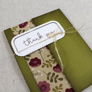 Ivy & Bloom Thank You Card Flat