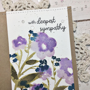 With Deepest Sympathy Card - detail