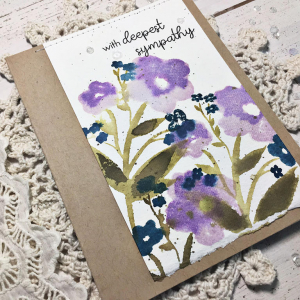 With Deepest Sympathy Card - detail