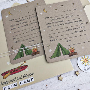 Mail From Camp Card & Envelope - detail