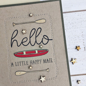 Hello Happy Mail Card - detail