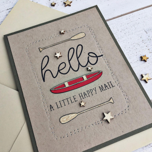 Hello Happy Mail Card - detail