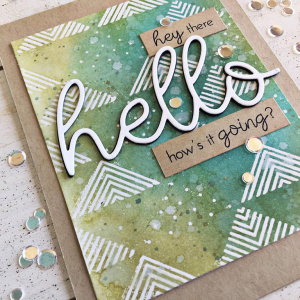 Hey There Hello Card - detail