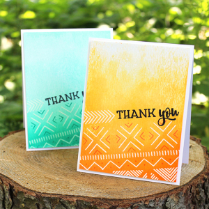 Textile Thank You Cards