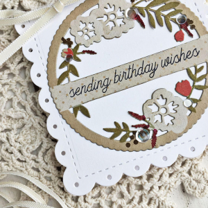 Birthday Wishes Card - detail