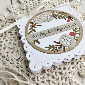 Birthday Wishes Card - detail