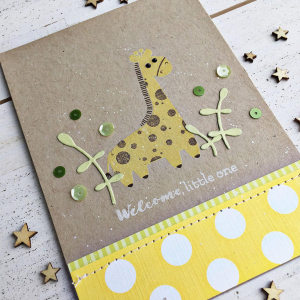 Welcome, Little One Card - detail