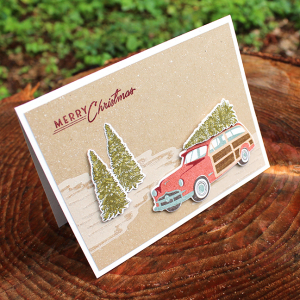 Merry Christmas Station Wagon Card 2