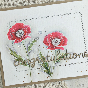 Congratulations Card - detail