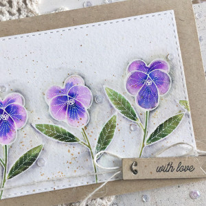With Love Card - detail