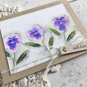 With Love Card - detail