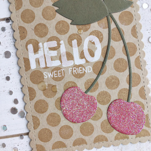 Hello Sweet Friend Card - detail