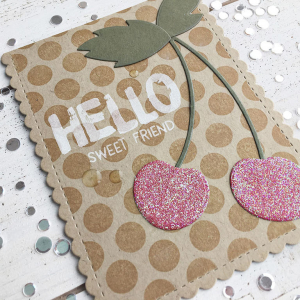 Hello Sweet Friend Card - detail
