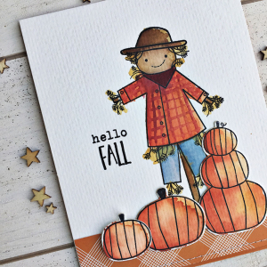 Hello Fall card - detail