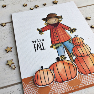 Hello Fall card - detail