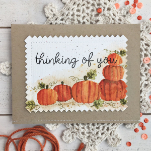 Thinking of You Pumpkin card