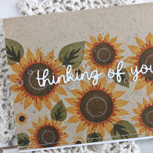 Thinking of You Friend card - detail