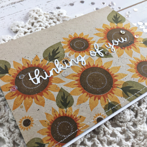 Thinking of You Friend card - detail