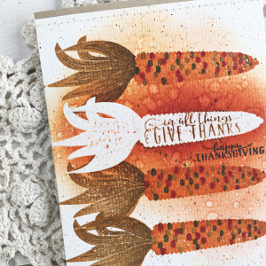Give Thanks card - detail