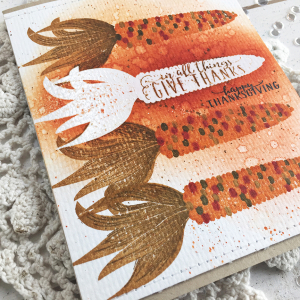 Give Thanks card - detail