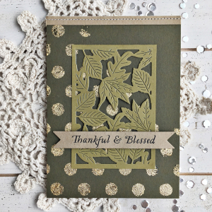Thankful & Blessed card