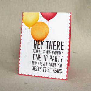 Cheers To 39 Years Card