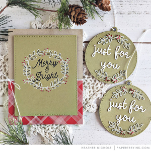 Berry Wreath card & tags