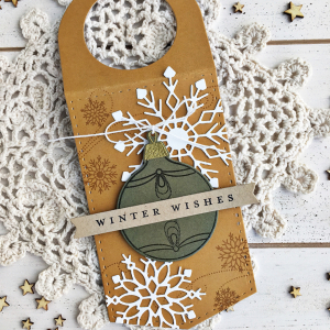 Winter Wishes Wine Bottle Tag