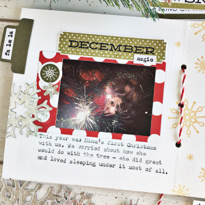 December Journal layout 3 - detail