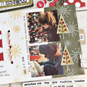 December Journal layout 3 - detail