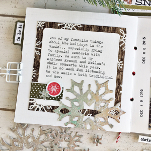 December Journal layout 4 - detail