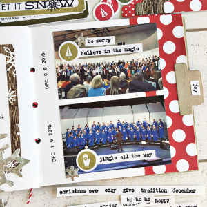 December Journal layout 4 - detail
