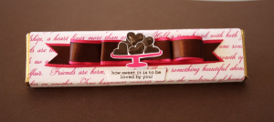 Swet Chocolate Bar wrap top view