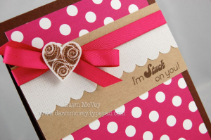 I'm Stuck On You card detail