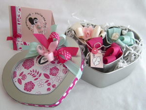 You're My Everything card and gift set with hair bows
