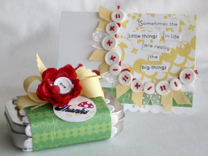 Little Things card and gift tin