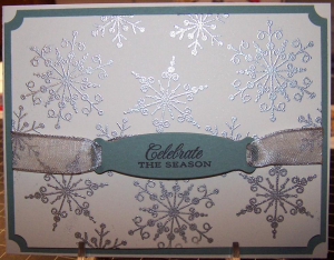 embossed snowflake serenade