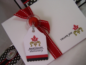 With Appreciation Stationery Tote-card close up