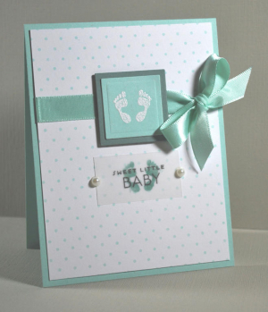 Footprint Baby Card