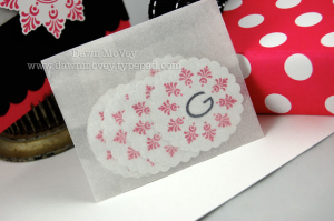 Monogrammed Self-Adhesive seals