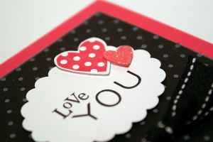 Love You Card - detail