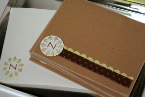 Stationery Box Set - monogram cards