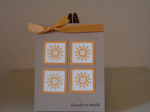 Thank You Card using Simple Things Set